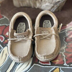 Hey Dude Wally Toddler Funk Mono Size K5 Caramel Color Kids